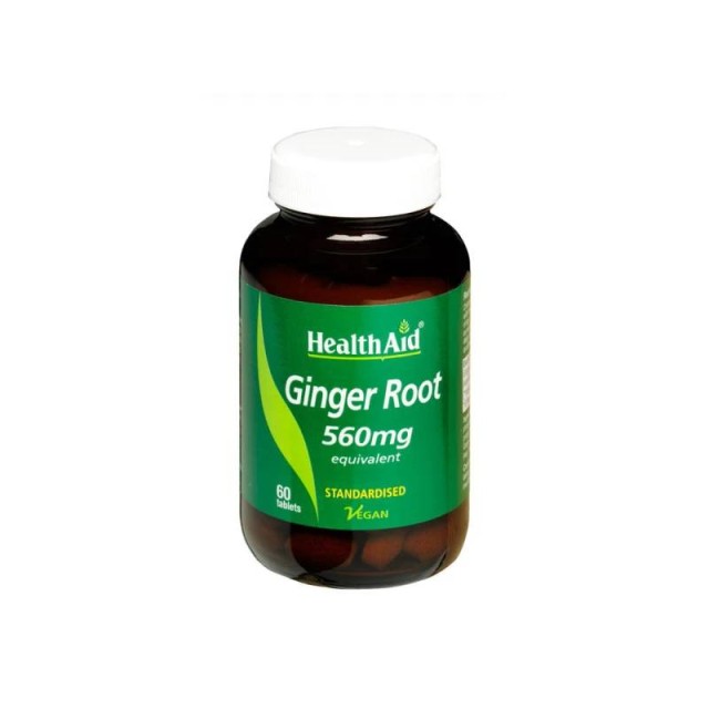 Health Aid Ginger Root 560mg 60 ταμπλέτες