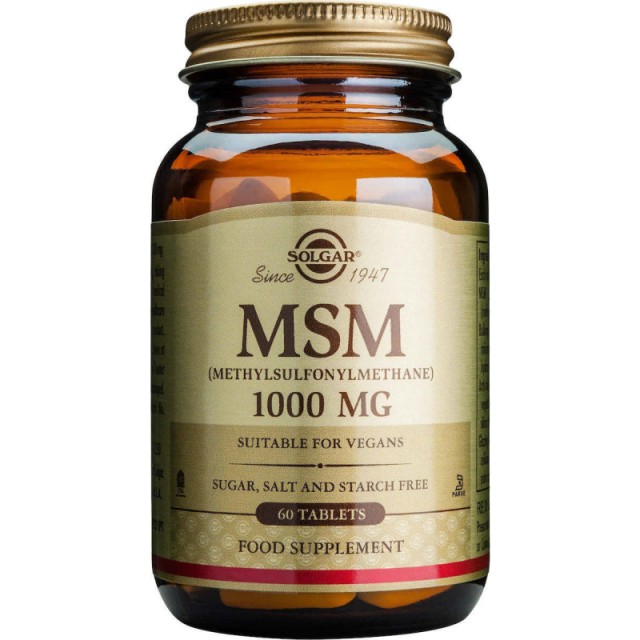 SOLGAR MSM 1000mg tabs 60s