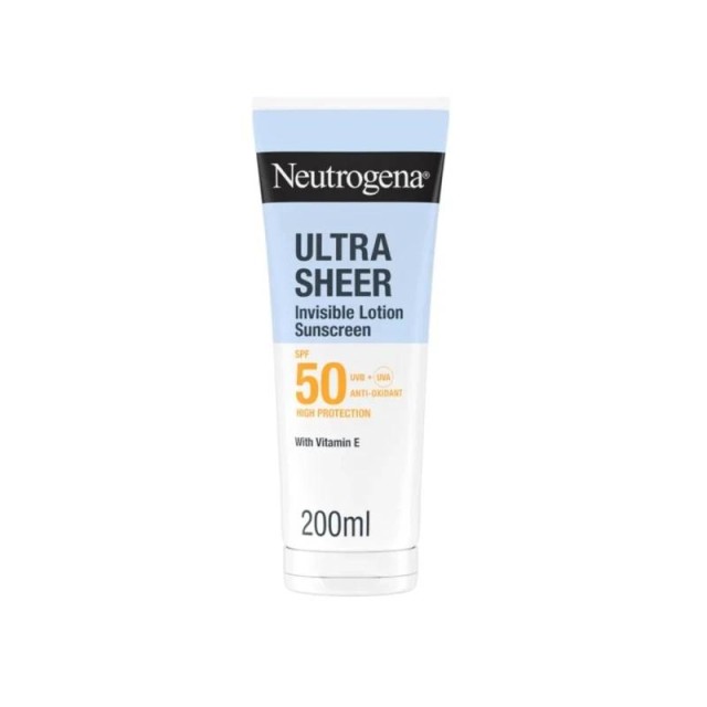 Neutrogena Ultra Sheer Invisible Hydration Body Lotion Sunscreen SPF50 Αντηλιακή Λοσιόν, 200ml