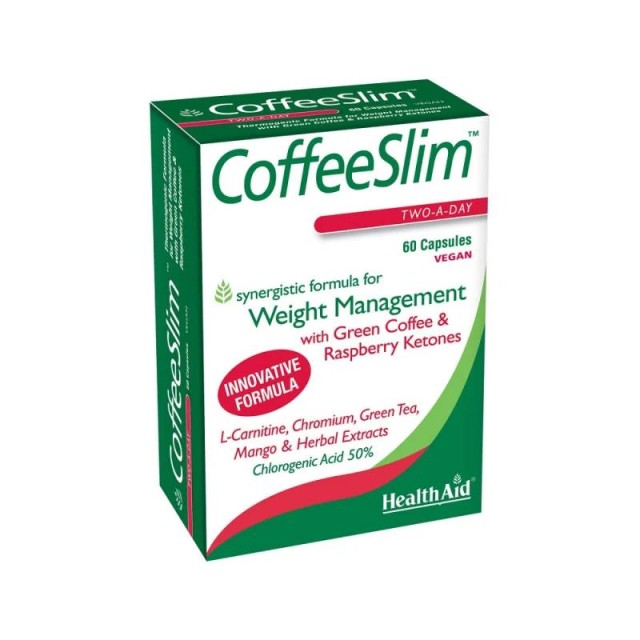 Health Aid Coffee Slim Πράσινος Καφές για Αδυνάτισμα 60 κάψουλες