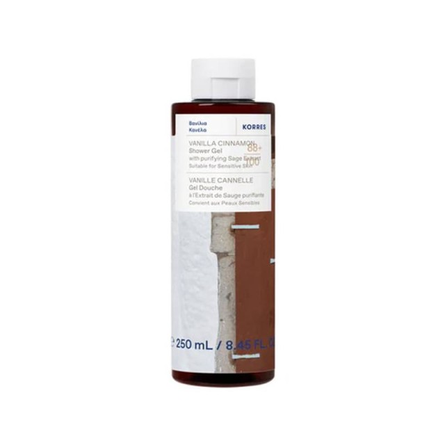 Korres Αφρόλουτρο Βανίλια Κανέλα, 250ml