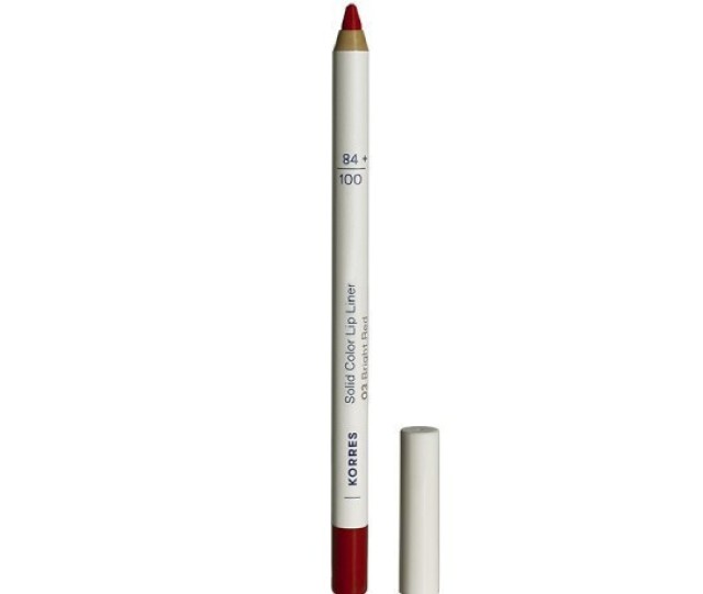 Korres Solid Color Lip Liner N.03 Bright Red Μολύβι Χειλιών 1.2g