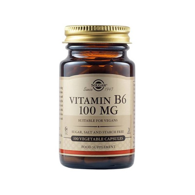 Solgar Vitamin B6 100mg, 100vcaps