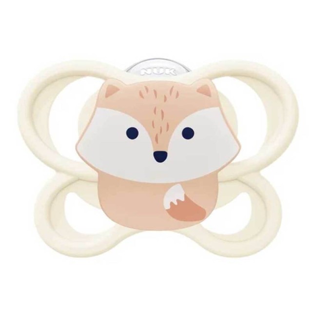 Nuk Perfect Match Air Πιπίλα Σιλικόνης 0-6m Αλεπού 1τμχ