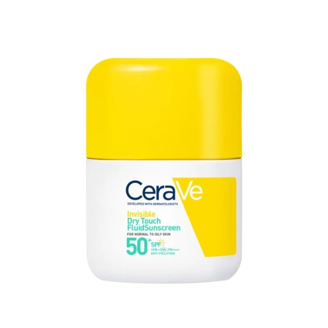 CeraVe Invisible Dry Touch Fluid SPF50+​ Αντηλιακό Προσώπου για κανονική έως λιπαρή επιδερμίδα​, 50ml