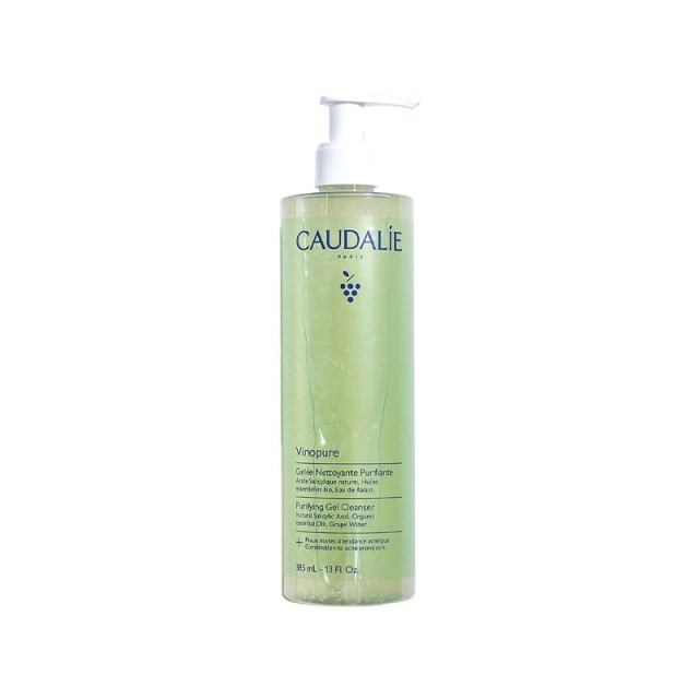 Caudalie Vinopure Purifying Cleanser Gel Καθαρισμού Προσώπου για Λιπαρές Επιδερμίδες με Τάση Ακμής, 385ml