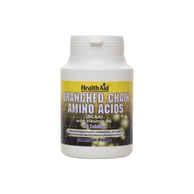 Health Aid Branched Chain Amino Acids (BCAA) με Βιταμίνη B6 60 ταμπλέτες