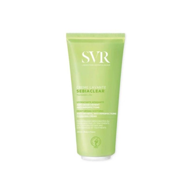 SVR Laboratoire Sebiaclear Crème Lavante Καθαριστικό Προσώπου για Ατέλειες & Λιπαρό Δέρμα 200ml