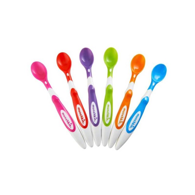 Munchkin Soft Tip Spoons Σετ Κουταλάκια Φαγητού για 4 Μηνών 6 Τεμάχια
