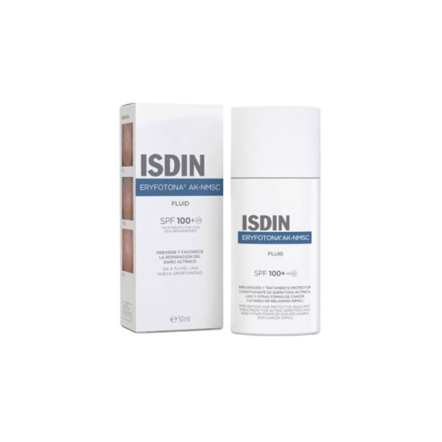ISDIN Eryfotona AK-NMSC Fluid Αντηλιακό Προσώπου που Προλαμβάνει & Διορθώνει τις Ακτινικές Βλάβες 50ml