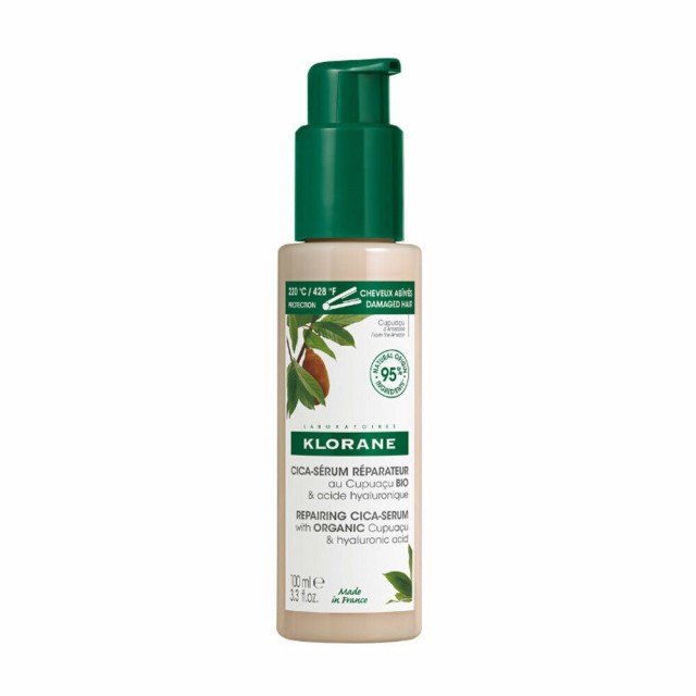KLORANE Eπανορθωτικό Cica Serum Για Κατεστραμμένα Μαλλιά Με Βιολογικό Cupuacu & Yαλουρονικό Οξύ 100ml