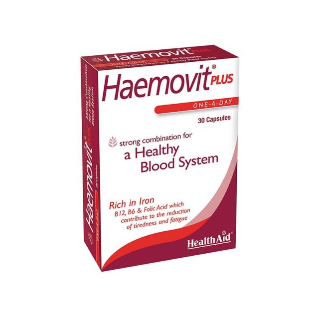Health Aid Haemovit Plus Συμπλήρωμα για Υγιή Ερυθρά Αιμοσφαίρια 30 κάψουλες