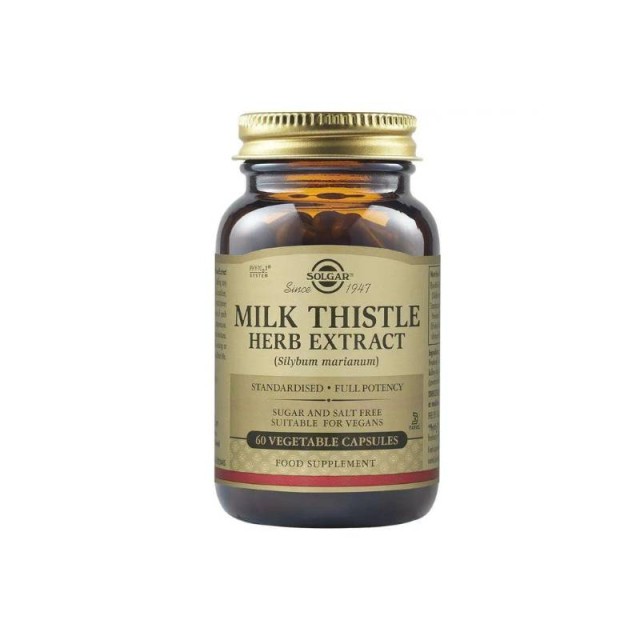 Solgar Milk Thistle Herb Extract, 60vcaps