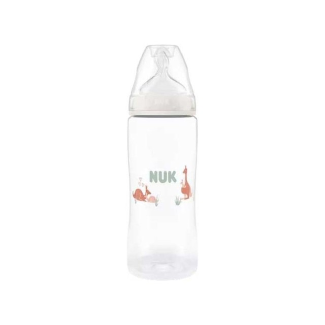 Nuk First Choice Μπιμπερό με Θηλή Σιλικόνης XL για 6+ Μηνών με Σχέδιο Καγκουρό, 360ml