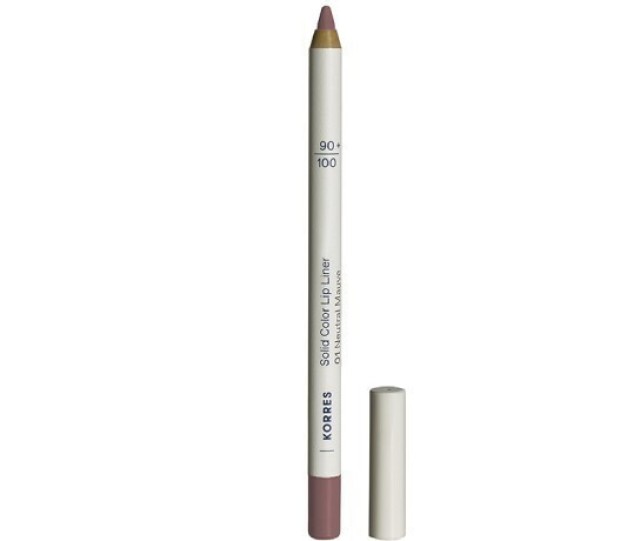 Korres Solid Color Lip Liner N.01 Neutral Mauve Μολύβι Χειλιών 1.2g