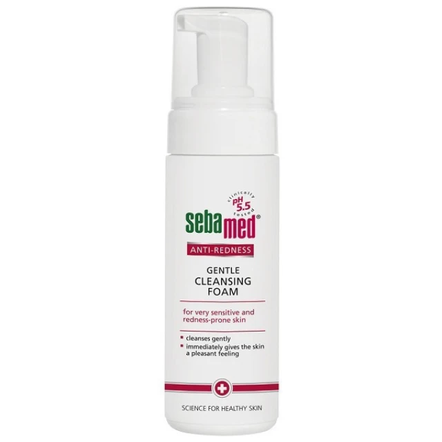 Sebamed Anti Redness Απαλός Αφρός Καθαρισμού Προσώπου για Ευαίσθητες Επιδερμίδες & με Τάση Ερυθρότητας 150ml