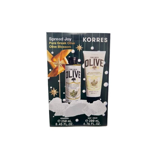 Korres Promo Spread Joy Αφρόλουτρο Άνθη Ελιάς 250ml & Ενυδατική Κρέμα Σώματος 200ml