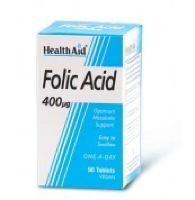 HEALTH AID Folic Acid 400ug tablets 90s