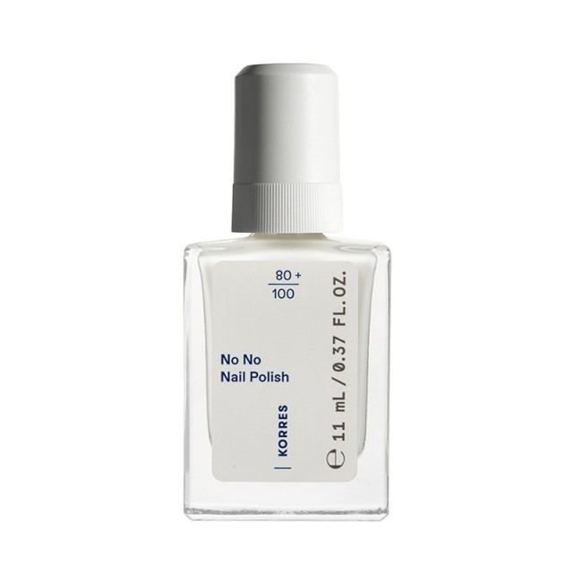 Korres No No Nail Polish Βερνίκι Νυχιών 02 Milky White 11ml