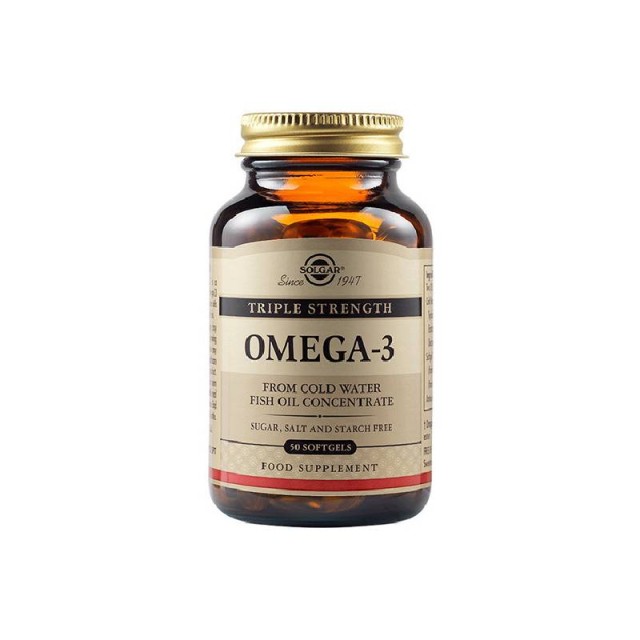 Solgar Omega-3 Triple Strength 50 Μαλακές Κάψουλες