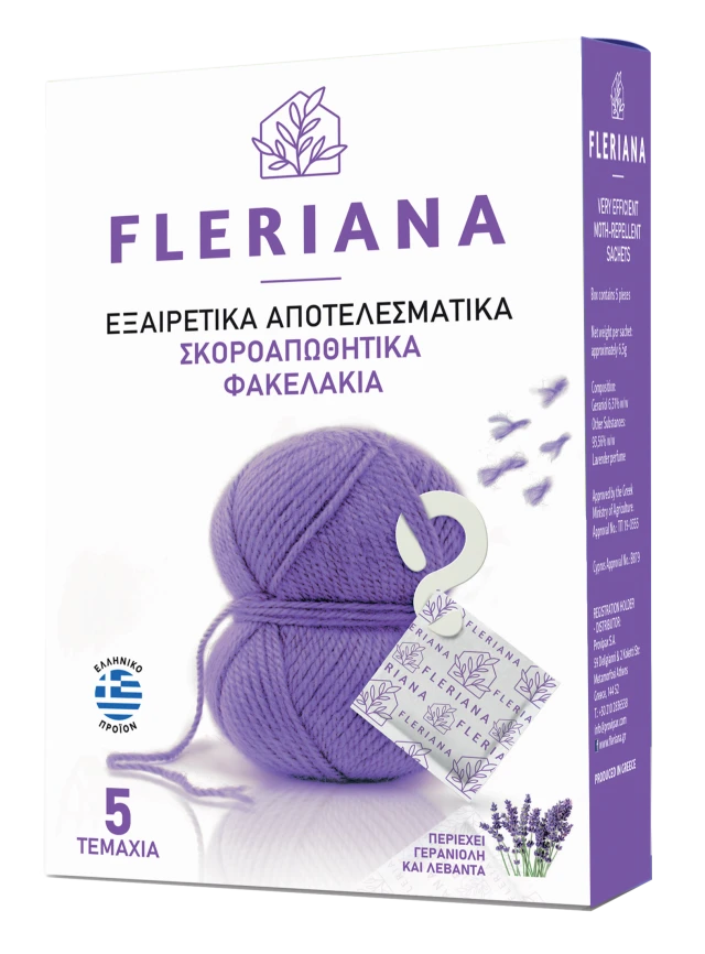 Fleriana Φυσικό σκοροαπωθητικό, 5 τεμάχια