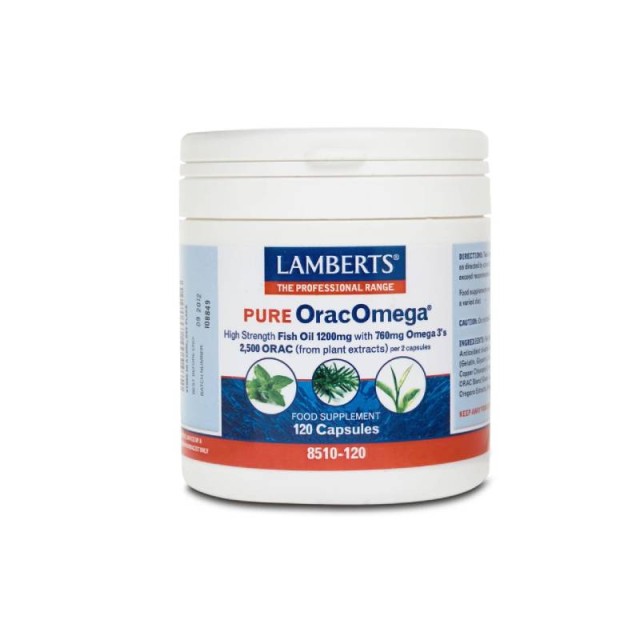 Lamberts Pure Orac Omega Ιχθυέλαιο με Αντιοξειδωτική Δράση (Ω3) 120caps