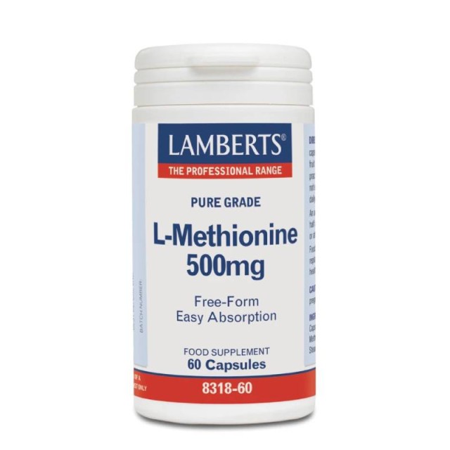 Lamberts L-Methionine 500mg 60 Κάψουλες