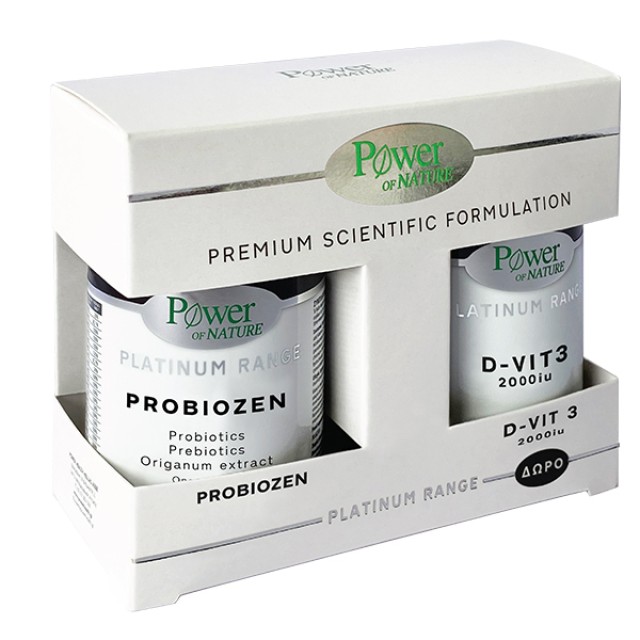 Power Health Promo Platinum Range Probiozen 15 Δισκία + Vitamin D3 2000iu 20 Δισκία