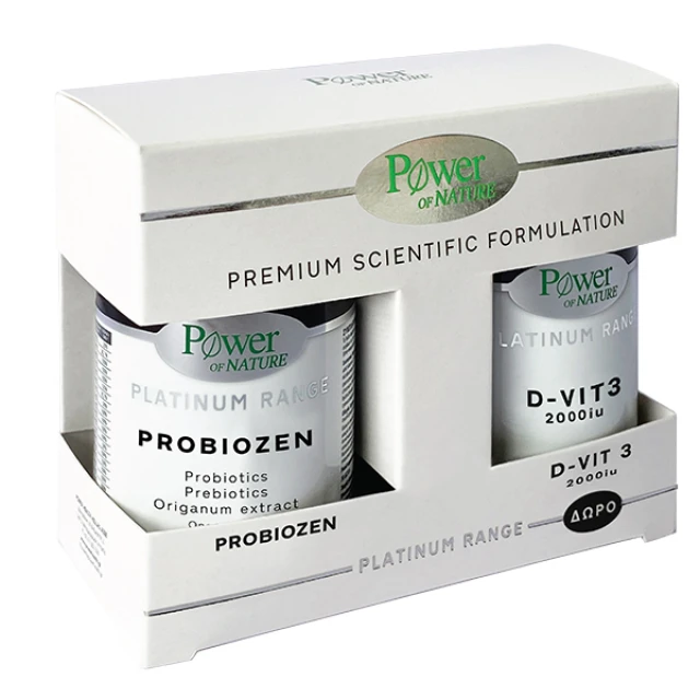 Power Health Promo Platinum Range Probiozen 15 Δισκία + Vitamin D3 2000iu 20 Δισκία