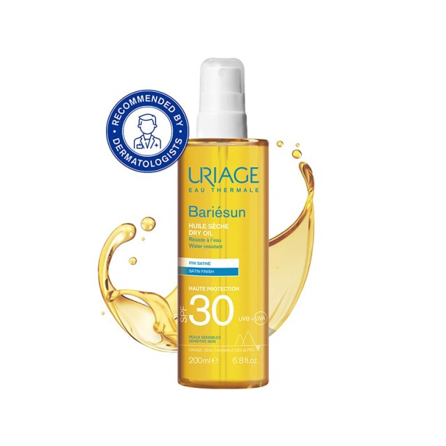 Uriage Bariesun Dry Oil SPF30 Αντηλιακό Ξηρό Λάδι Υψηλής Προστασίας, 200ml