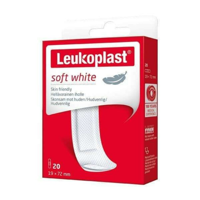 Leukoplast Soft, Αυτοκόλλητο Επίθεμα 19mm X 72mm 20τμχ