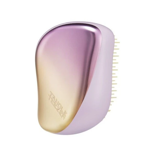 Tangle Teezer Compact Styler Lilac Yellow Chrome Βούρτσα Μαλλιών για Ξεμπέρδεμα