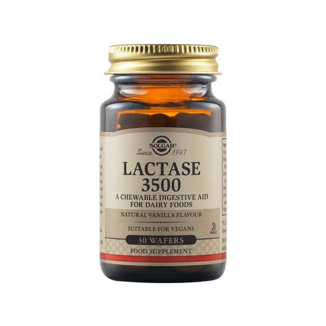 Solgar Lactase 3500 30 μασώμενες ταμπλέτες