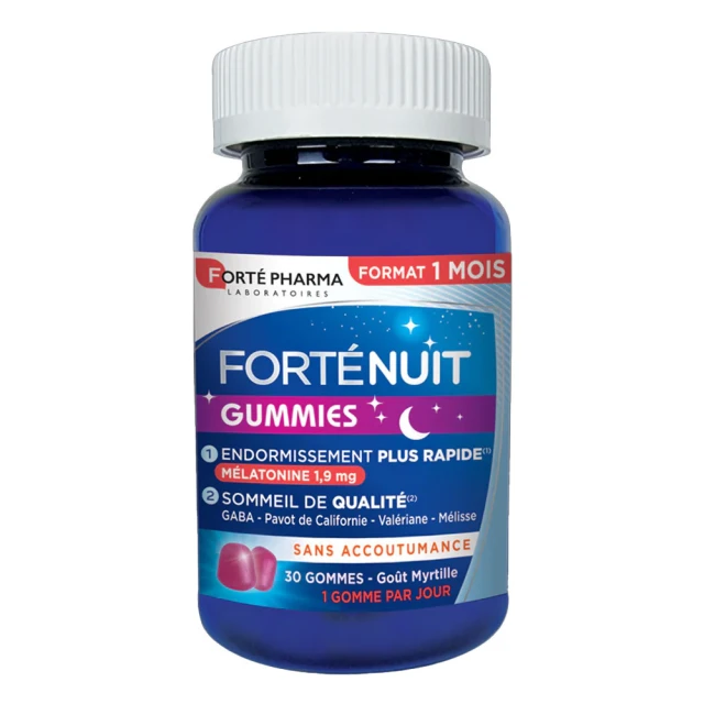 Forte Pharma ForteNuit Συμπλήρωμα για τον Ύπνο με γεύση Μύρτιλο 30 ζελεδάκια