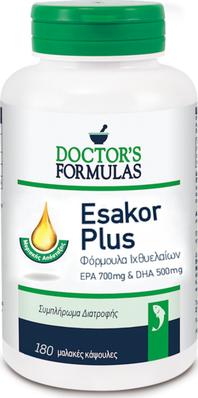 Doctors Formulas Esakor Plus EPA 700mg - DHA 500mg 180 μαλακές κάψουλες