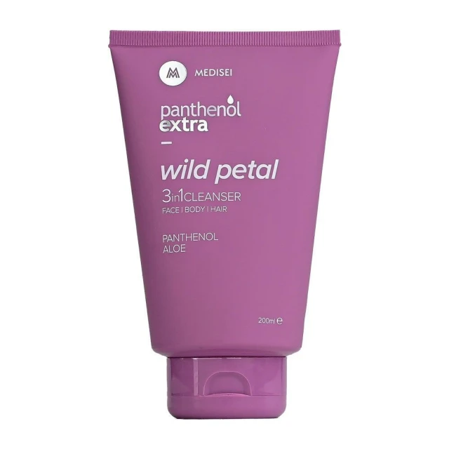 Panthenol Extra Wild Petal 3in1 Γυναικείο Καθαριστικό για Πρόσωπο, Σώμα & Μαλλιά, 200ml