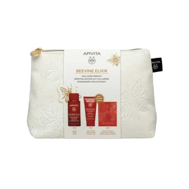 Apivita Promo Pack Beevine Elixir Ορός Ενεργοποίησης Σύσφιξης & Lifting 30ml & ΔΩΡΟ Αντιρυτιδική Κρέμα Ελαφριάς Υφής 15ml & Αντιρυτιδική Κρέμα Ματιών & Χειλιών 1,5ml