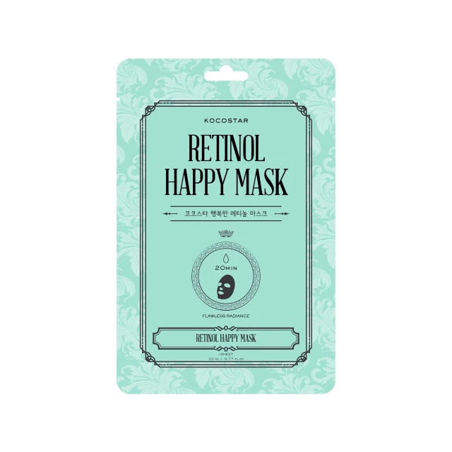 Kocostar Retinol Happy Mask, Μάσκα Προσώπου με Ρετινόλη για Λεία & Λαμπερή Επιδερμίδα 1τεμ.