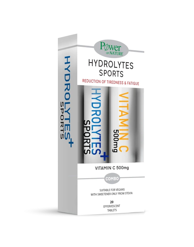 Power Health Hydrolytes Sports 20Tabs & ΔΩΡΟ Vitamin C 500mg 20Tabs