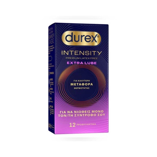 Durex Intensity Premium Latex Free Extra Lube, 12τεμ