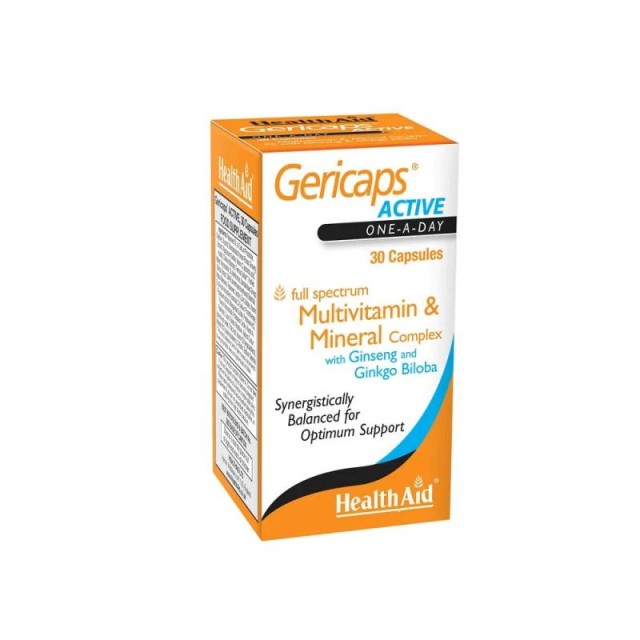 Health Aid Active Multi & Ginseg & GIingko Πολυβιταμίνη για Ενίσχυση του Ανοσοποιητικού 30 Κάψουλες