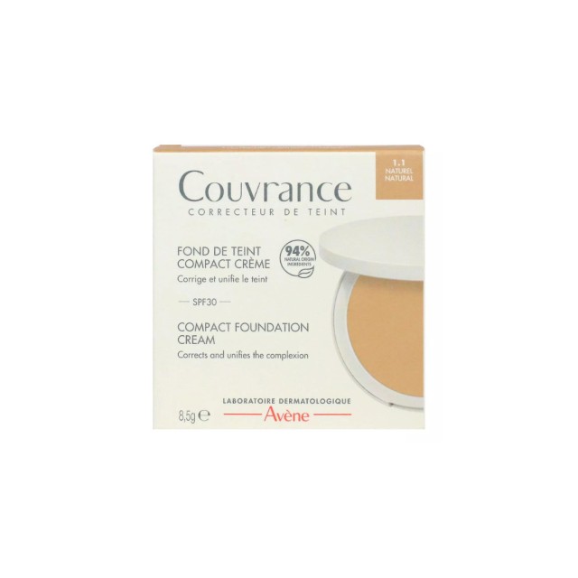 Avène Couvrance Make Up σε Μορφή Στερεής Κρέμας 1.1 Naturel SPF30 8.5gr