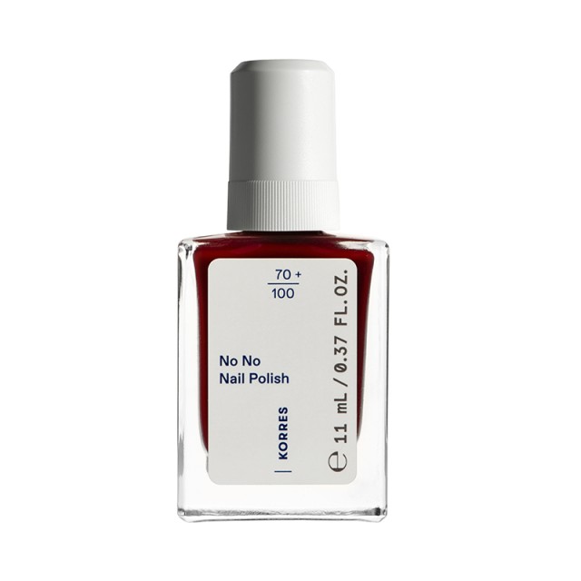 Korres No No Nail Polish Βερνίκι Νυχιών 57 Wine Red 11ml