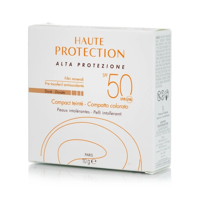 Avene Haute Protection Compact Teinte Dore Αδιάβροχη Αντηλιακή Πούδρα Προσώπου SPF50 με Χρώμα Gold 10gr
