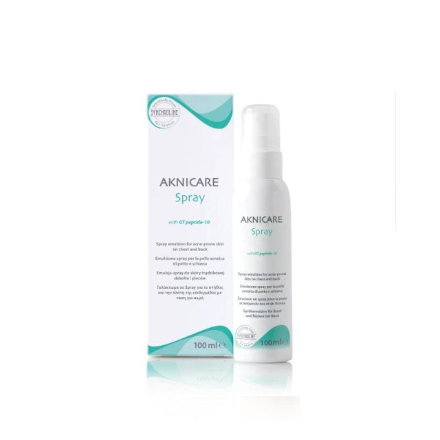 Synchroline Aknicare Spray Chest & Back Γαλάκτωμα για την Ακμή για τη Ράχη και το Στέρνο 100ml