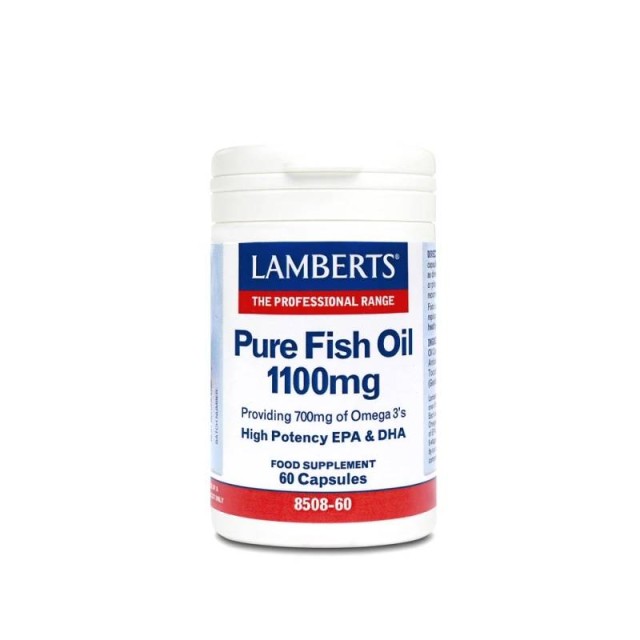 Lamberts Pure Fish Oil Ιχθυέλαιο 1100mg 60 κάψουλες