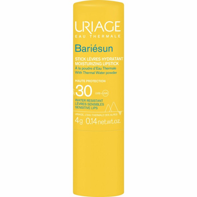 Uriage Bariesun Moisturizing Lipstick SPF30 Ενυδατικό Αντηλιακό Stick Υψηλής Προστασίας Για τα Χείλη 4gr