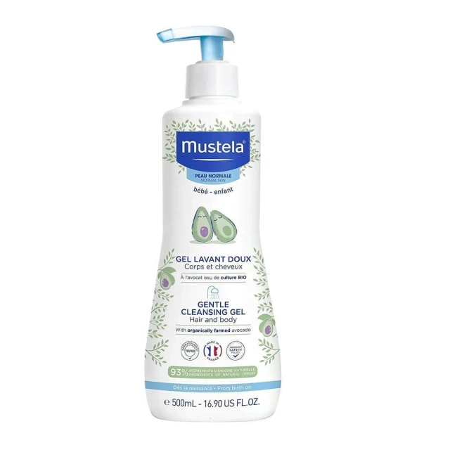 Mustela Gentle Cleansing Gel Βρεφικό-Παιδικό Τζελ Καθαρισμού για Σώμα και Μαλλιά 500ml