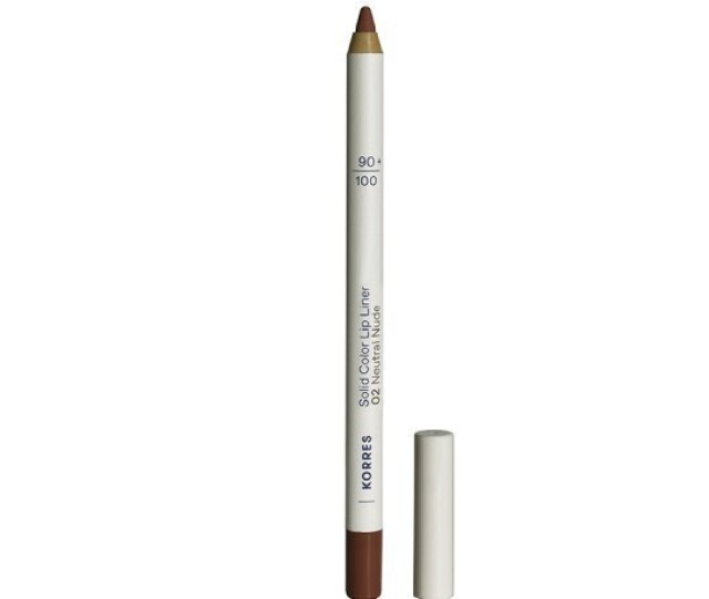 Korres Solid Color Lip Liner N.02 Neutral Nude Μολύβι Χειλιών 1.2g