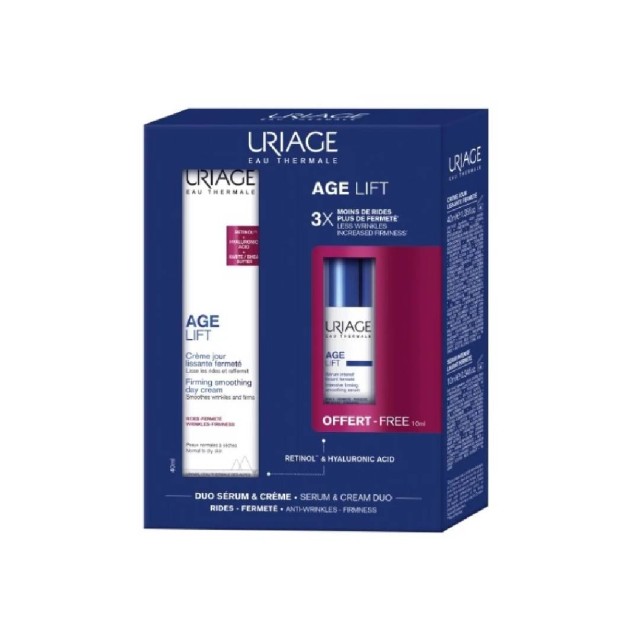 Uriage Promo Age Lift Firming Smoothing Day Cream Αντιγηραντική Κρέμα Ημέρας 40ml & Intensive Firming Smoothing Serum Αντιγηραντικός Ορός Προσώπου 10ml